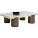 Ardi 59.75 X 38 inch Cream / Brown Coffee Table